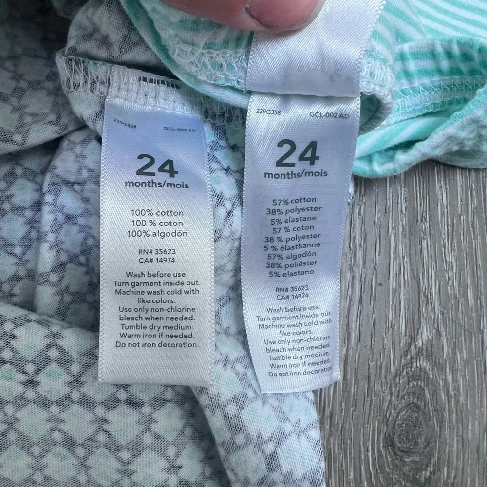 CARTERS 2PC TANK TOP AND SHORTS OUTFIT NAVY MINT 24MO